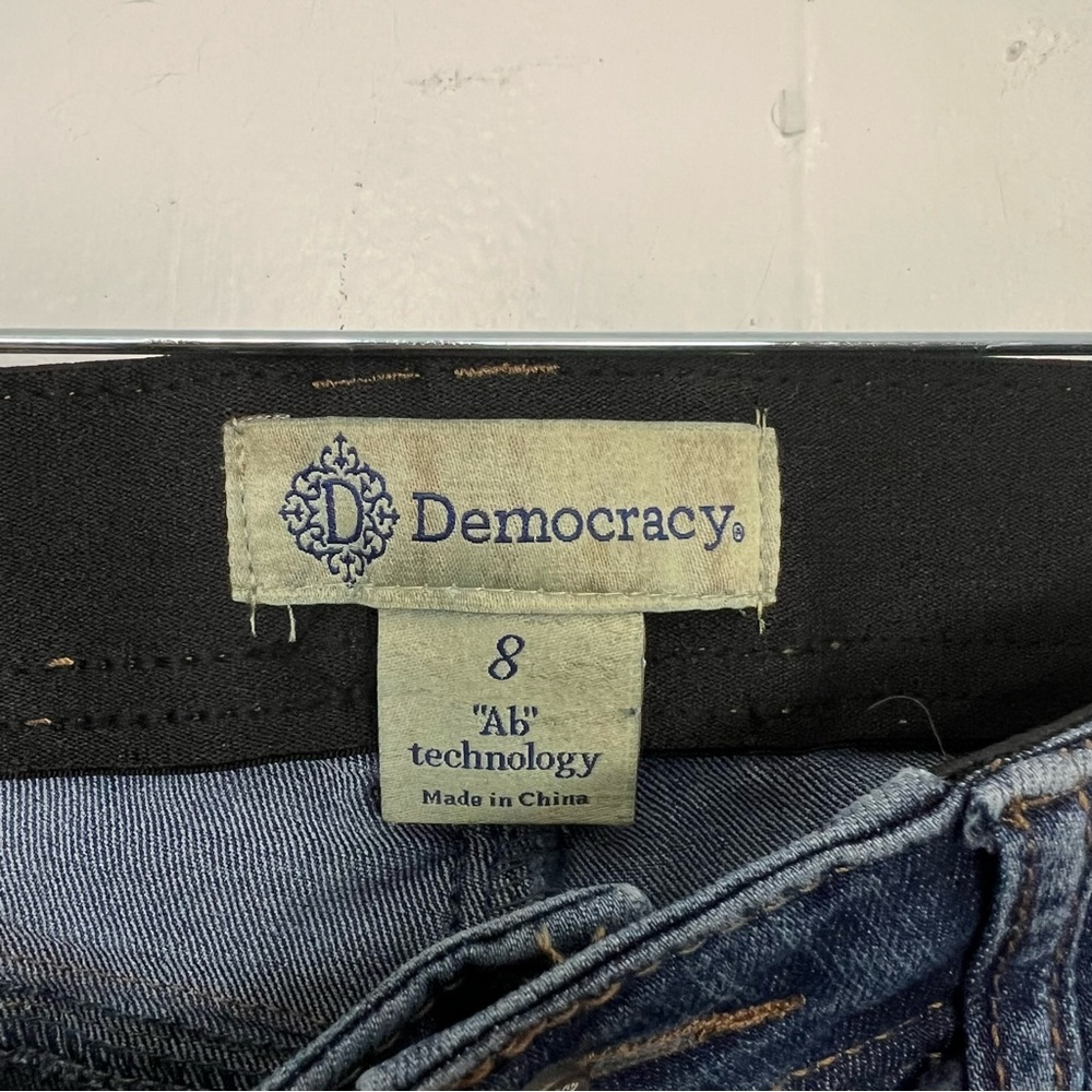 Democracy "Ab" Technology Skinny Jeans Size 8 Stretch Elastic Waist - Picture 2 of 4